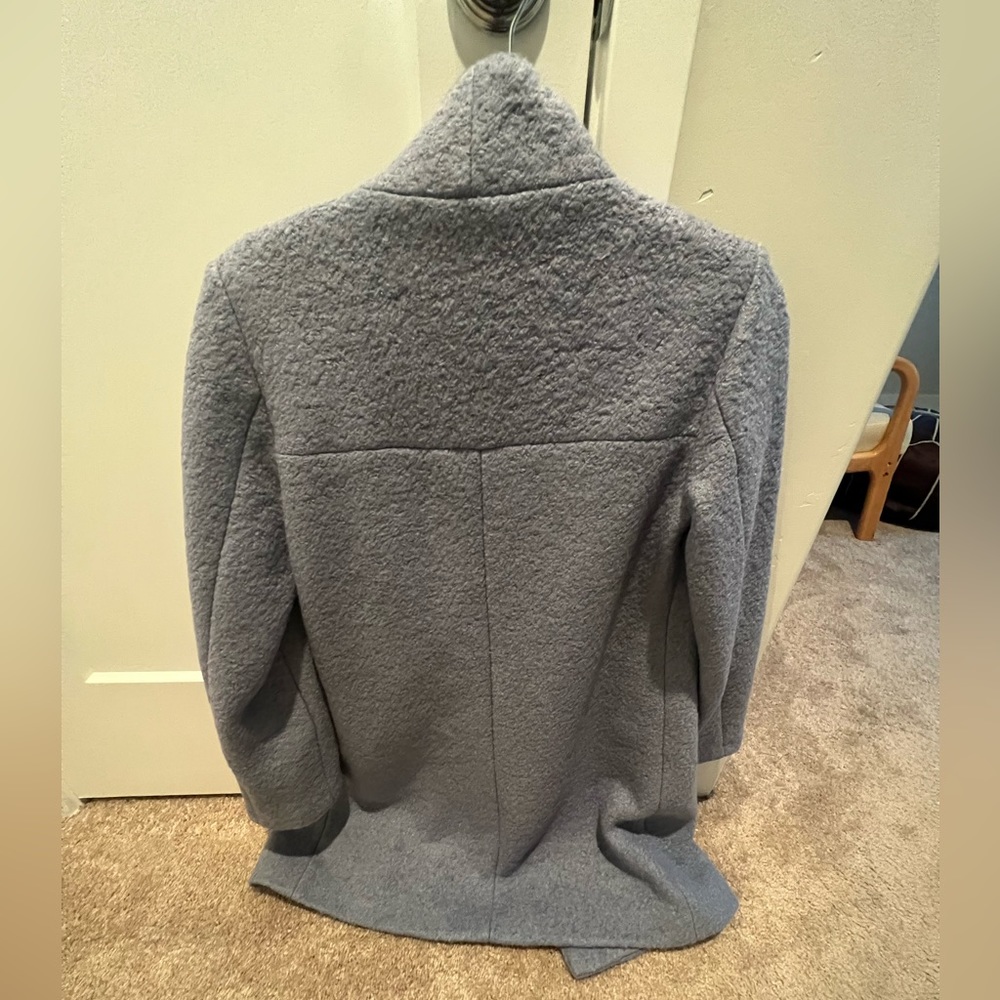Kenneth Cole NWOT XS Light Blue Pea Coat - Picture 4 of 4
